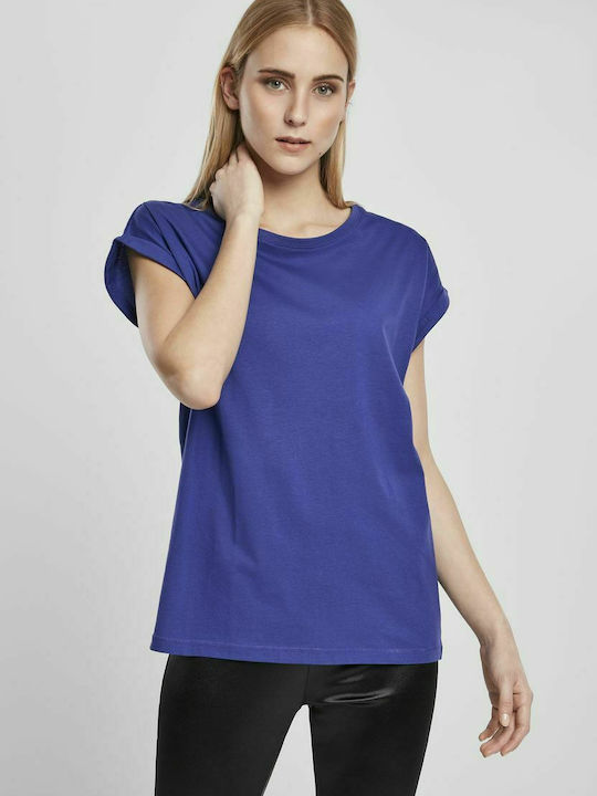 Urban Classics Damen T-Shirt Blue/Purple