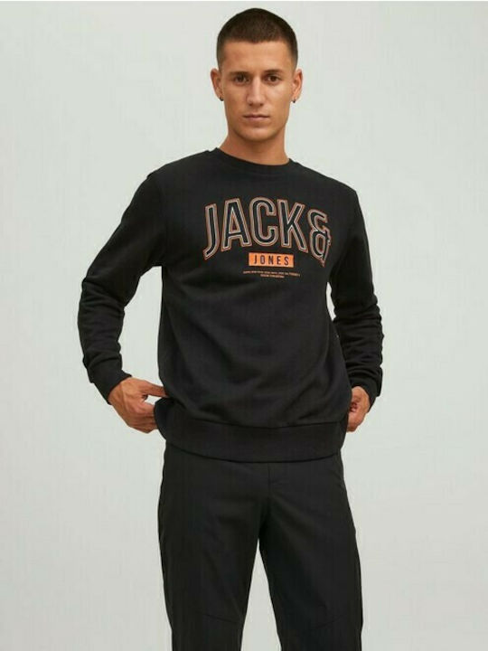 Jack & Jones Ανδρικό Φούτερ Μαύρο