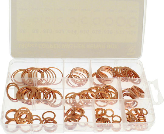 Factory Pipe Thread Sealant Set Copper Sealing Washers 180 pieces