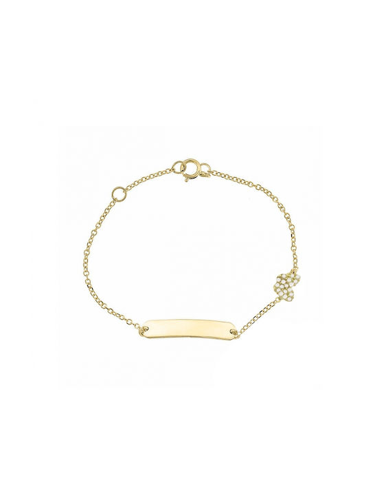 ART D OR - CHILDREN'S IDENTITY BRACELET IN GOLD K9 ADB-K-127