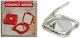 Hair Utopia Makeup Mirror Purse 8x5cm Red