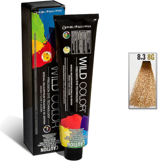 Wild Color Ammonia Free Βαφή Μαλλιών Χωρίς Αμμωνία 8.3 180ml