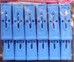 Viosarp Μανταλάκια από Πλαστικό σε Μπλε Χρώμα 12τμχ