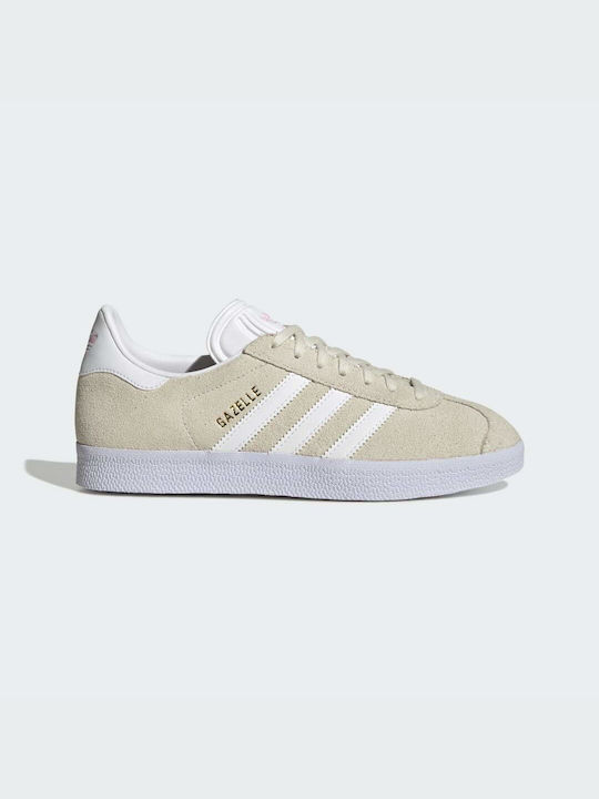 Adidas Gazelle Γυναικεία Sneakers Off White / Cloud White / Clear Pink