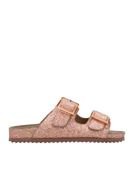 Women's Flat Sandals in Pink Color