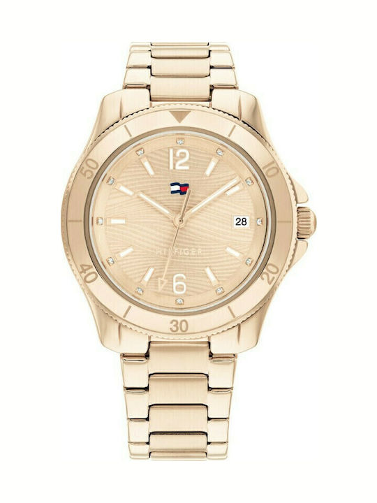 Tommy Hilfiger Brooke Women's Watch with Pink Gold Metal Bracelet
