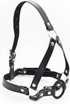 Toyz4lovers Head Harness & Ring Gag Mască BDSM în Culoarea Negru