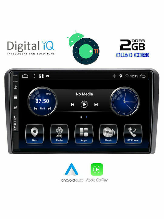 Digital IQ Ηχοσύστημα Αυτοκινήτου για Audi A3 2003-2012 (Bluetooth/USB/WiFi/GPS) με Οθόνη Αφής 9"