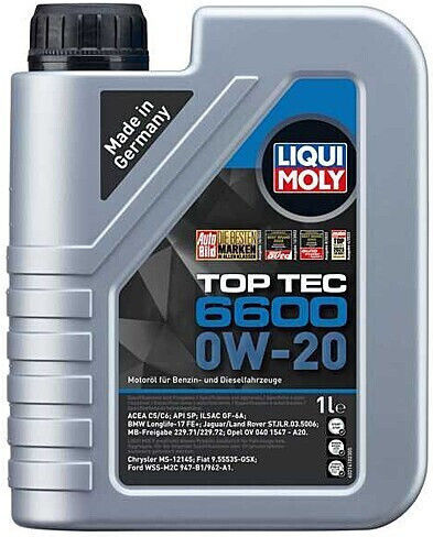 Liqui Moly Top Tec 6600 Συνθετικό Λάδι Αυτοκινήτου 0W-20 1lt