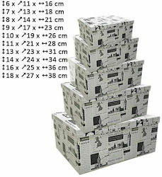 AGC Paper Storage box with Cap White 10pcs
