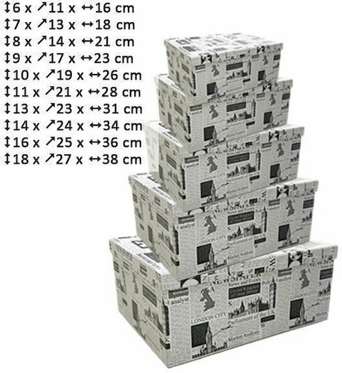 AGC Papier Aufbewahrungsbox mit Deckel 10 Stück