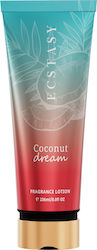 Ecstasy Perfumes Coconut Dream Hidratantă Crema pentru Corp cu Aromă de Nucă de cocos 236ml