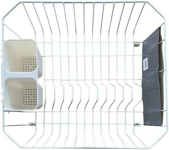 Sidirela Loft Στραγγιστήρι Γούρνας Μεταλλικό Λευκό 32x36x14cm