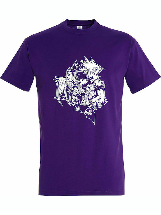 T-shirt Unisex, " Final Fantasy Jubiläumslogo, Videospiel ", dunkelviolett