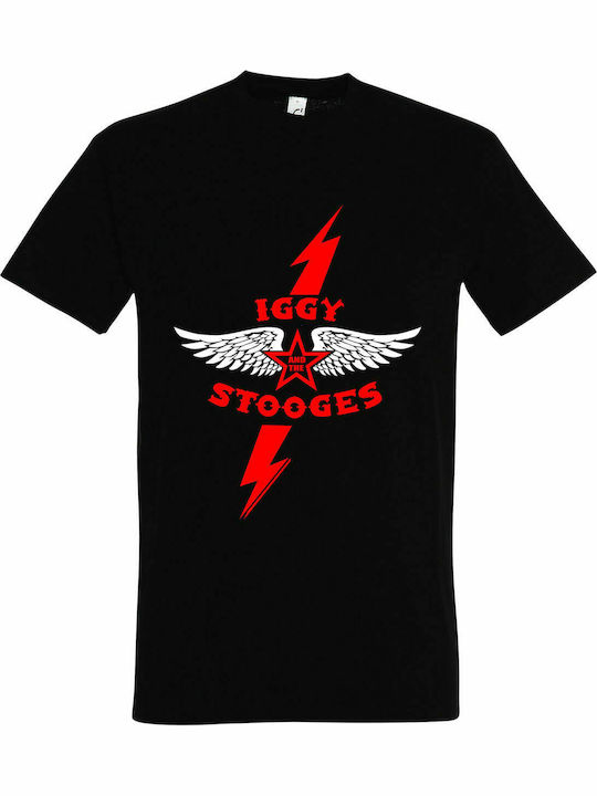 Tricou unisex, " Iggy And The Stooges ", Negru