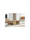 Rectangular Central Coffee Table N17 Wooden with Drawers Honey / Charcoal M119xP66.5xH38cm