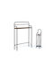 Idomya Floor Bathroom Shelf Metallic with 1 Shelf 69x20x100cm