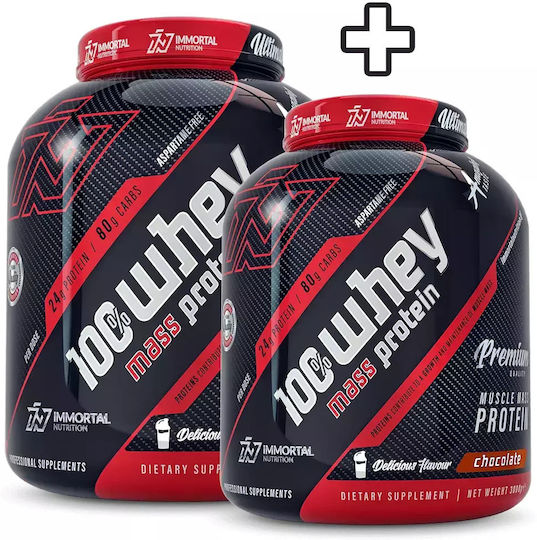 Immortal Nutrition 100% Whey Mass Protein Whey Protein with Chocolate Flavor 2x3kg