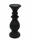 Art et Lumiere Suport pentru lumânare Ceramică Negru 10.5x10.5x25buc 1buc