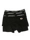 Cotton Classic Boxer Shorts Set of 3 Pieces! | CT-ES-05 Black