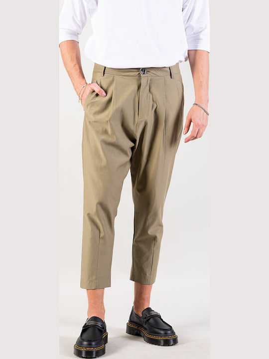 Hose Chino in Lockere Passform Khaki