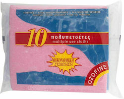 Sponge Cloth General Use Multicolour 10pcs