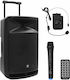 BoomToneDj Ηχείο Karaoke με Ασύρματο Μικρόφωνο Traveler 15 VHF Μαύρο