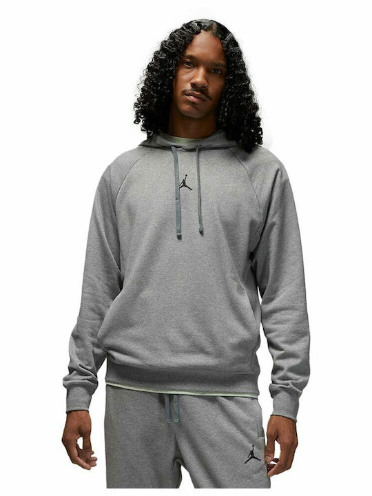 Dri-Fit Φούτερ με Κουκούλα Γκρι