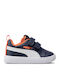 Courtflex Kids Sneakers with Scratch Blue