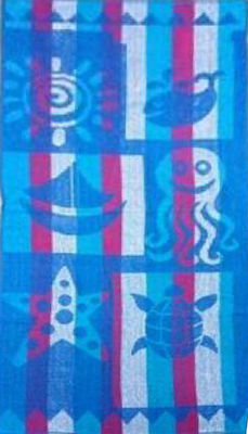 Joli Πετσέτα Θαλάσσης Μπλε 150x75εκ.