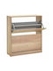 Flat Duo Wooden Shoe Organizer with 2 Shelves Tori 73x26x84cm