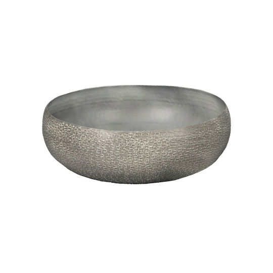 InTheBox Andros Bol Decorativ Din Aluminiu Gri 34x34x11cm
