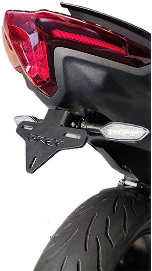 Gref Innovation Klappbare Motorrad-Kennzeichenhalter und -rahmen für Yamaha T-MAX 560 2020-2021