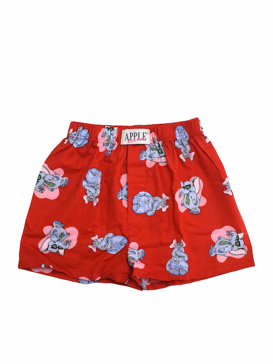 Apple Boxer Kinder-Boxershorts Rot