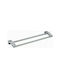 Viospiral Beta Double Wall-Mounted Bathroom Rail Silver