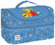 CHartini Poli Little Men - Little Ladies School Insulated Hand Lunch Bag Blue 19 x 15 x 27cm