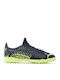Parisian Fizzy Pistachio TT Kids Soccer Cleats & Shoes with Turf Outsole Navy Blue