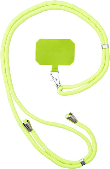 Hurtel Stylish Cord Λουράκι Λαιμού για Κινητά Κίτρινο