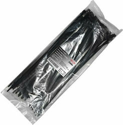 Adeleq Pack of 100pcs Black Plastic Cable Ties 550x8mm 19-55091