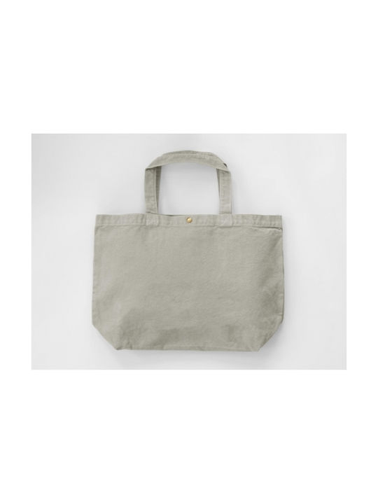 Μικρή βαμβακερή Τσάντα για Ψώνια 39x24x12 cm | Small Canvas Shopper | CA-3923 SCS Neutral Grey