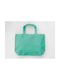 Μικρή βαμβακερή Τσάντα για Ψώνια 39x24x12 cm | Small Canvas Shopper | CA-3923 SCS Seafoam