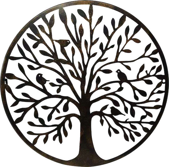InTheBox Decorațiune Siluetă Elia Deco Neagră Din Metal 50.17x1.27x50.17cm 4 Bucăți