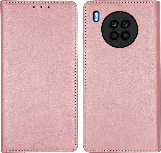Sonique Vintage Wallet Δερματίνης Ροζ Χρυσό (Huawei Nova 8i / Honor 50 Lite)