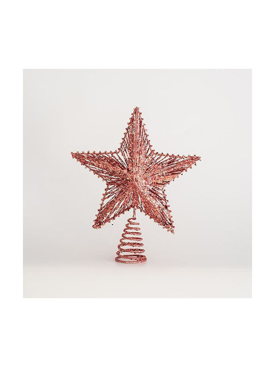 Eurolamp Christmas Christmas Tree Topper Ornament Pink 25x30cm