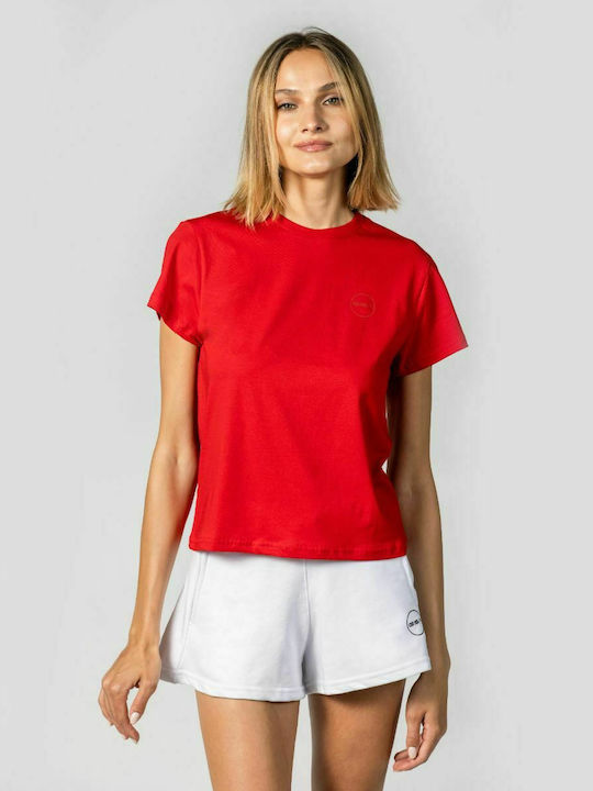 GSA Γυναικείο Αθλητικό T-shirt Κόκκινο