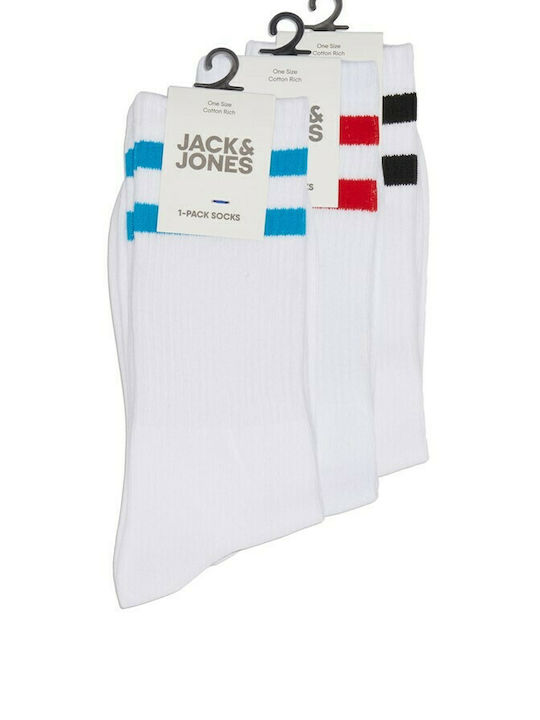 Jack & Jones Boys 3 Pack Knee-High Socks White