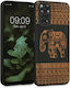 KWmobile Back Cover Ξύλινη Wood Elephant with P...