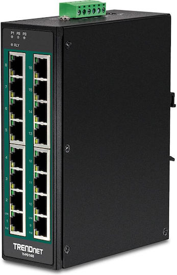 Trendnet TI-PG160 Managed L2 PoE+ Switch με 16 Θύρες Ethernet