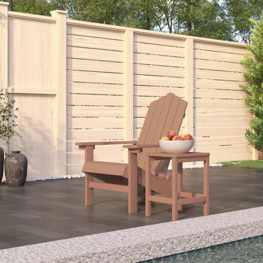 vidaXL Garten- und Outdoor-Möbelsets für kleine Räume Adirondack 2 Stück Braune