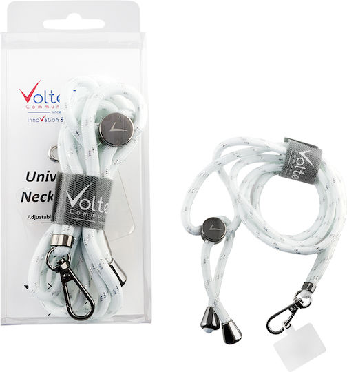 Volte-Tel VT36 Curea pentru gât pentru Telefoane Mobile Λευκό / Ασημί 8318214